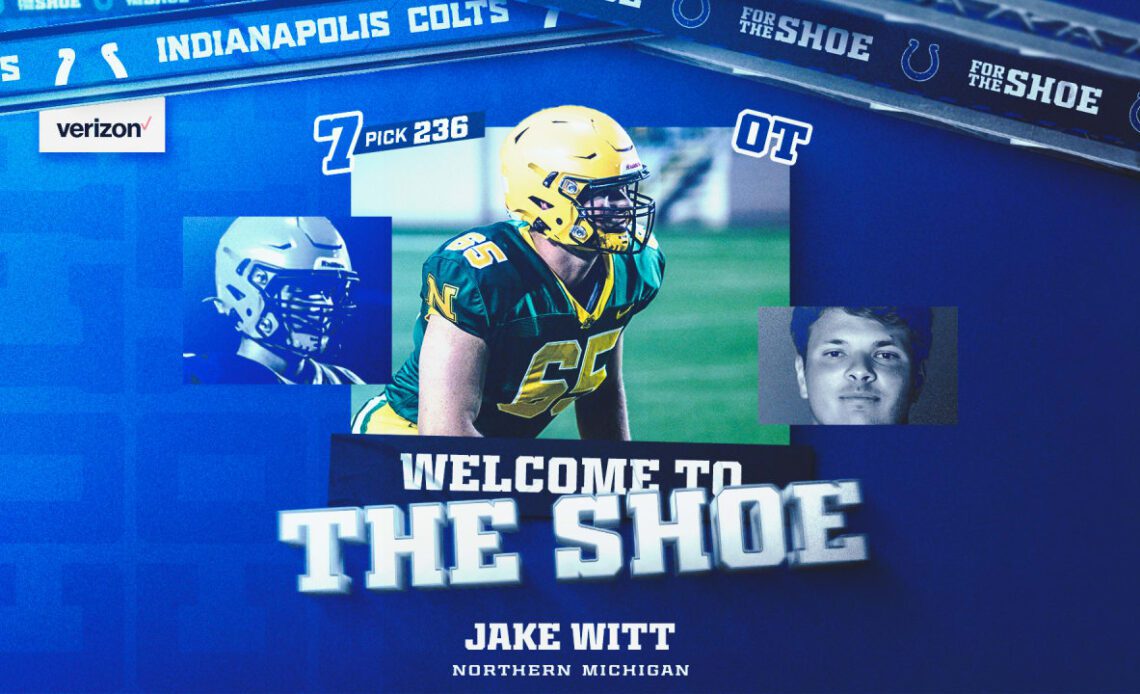 Colts select Northern Michigan OT Jake Witt with No. 236 pick in 2023 NFL Draft