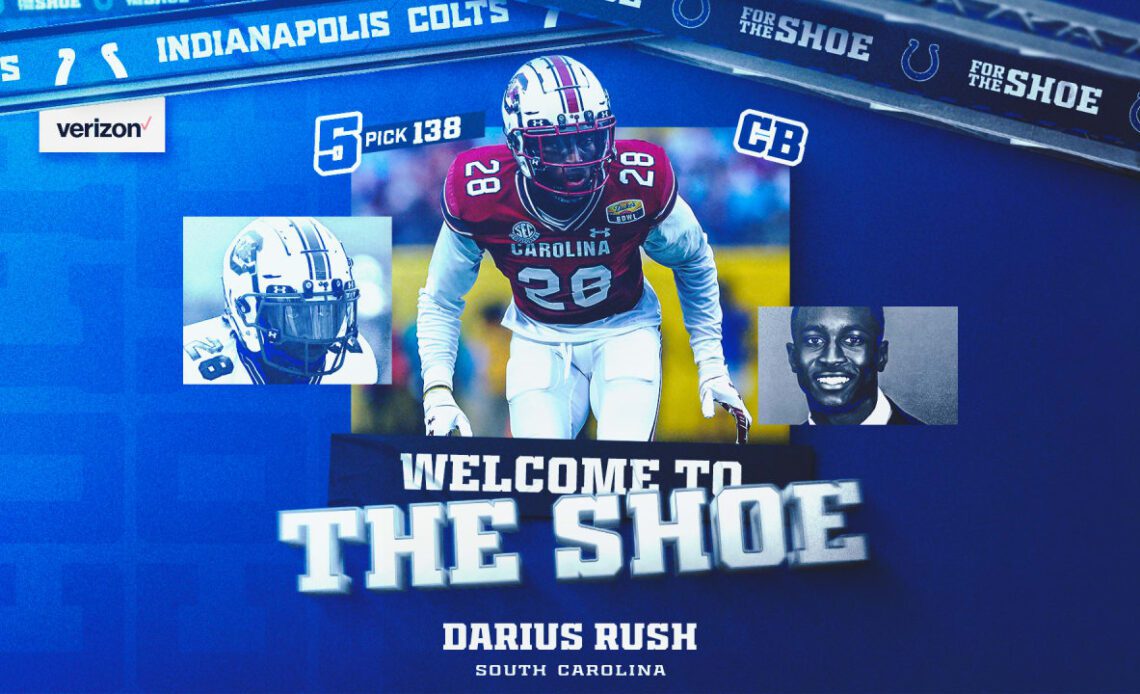 Colts select South Carolina CB Darius Rush with No. 138 pick in 2023 NFL Draft