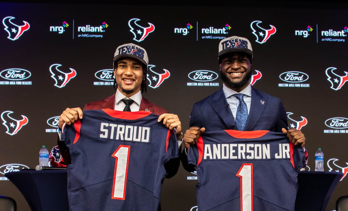 Even before the 2023 NFL Draft began, national media members loved C.J. Stroud, Will Anderson and their fits with the Texans.