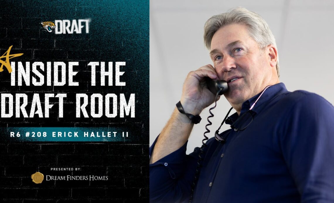 Inside the Draft Room: Erick Hallet II Gets the Call | 2023 NFL Draft | Jacksonville Jaguars