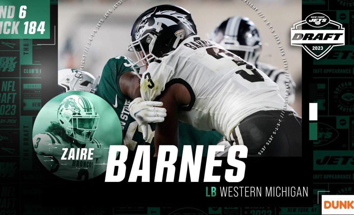 LB Zaire Barnes, Western Michigan, Round 6, Pick 184