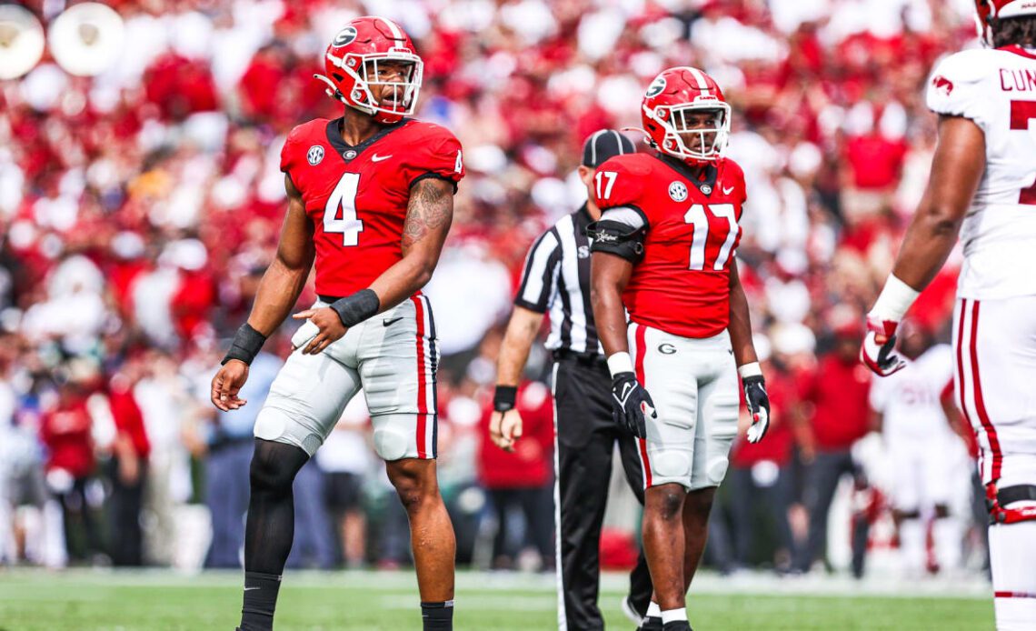 Linebackers Nolan Smith and Nakobe Dean continue their careers together after bonding through football and academics at Georgia.