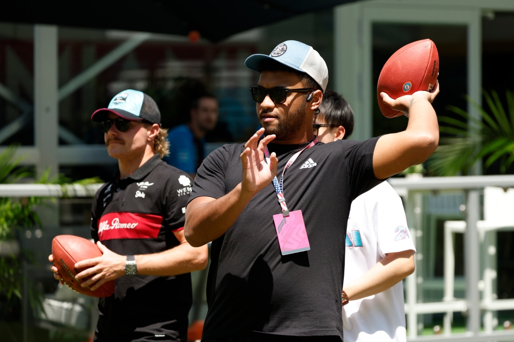 Miami Dolphins QB Tua Tagovailoa experiences the Miami Grand Prix