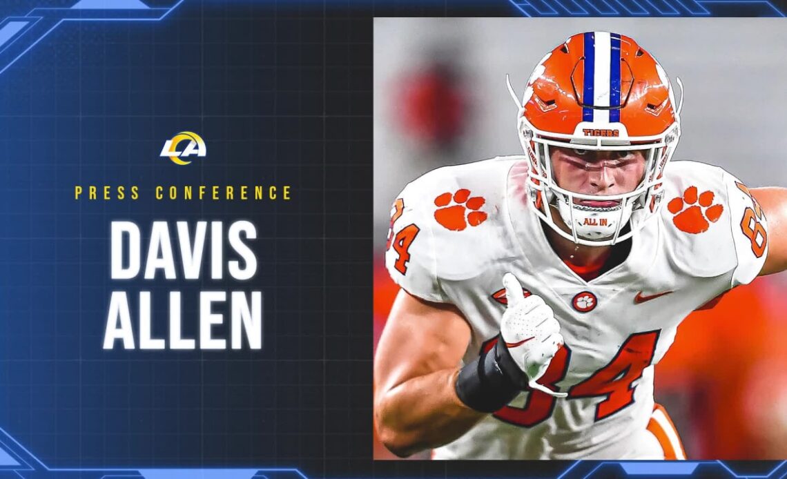New Los Angeles Rams tight end Davis Allen reacts to draft call and talks about what he brings to the tight end room