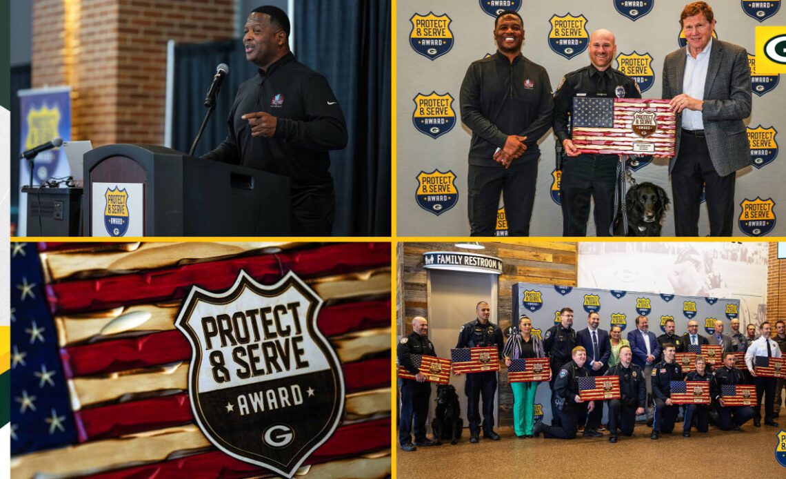 Photos: Packers honor winners of Protect & Serve Award with luncheon