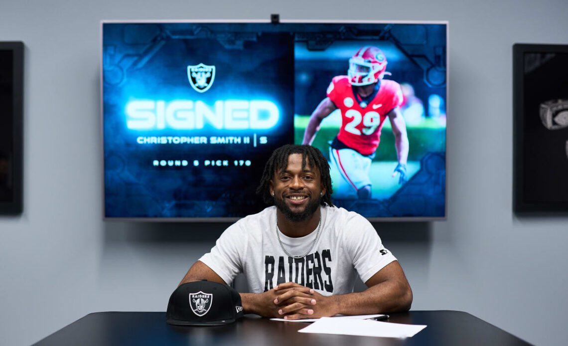 Raiders sign fifth-round pick Christopher Smith II, safety, Georgia