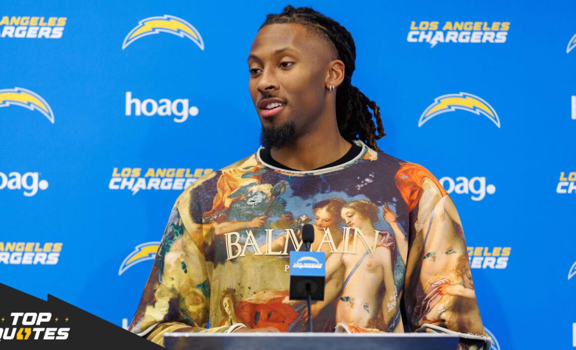 Top Quotes | Quentin Johnston's 1st Day as a Charger