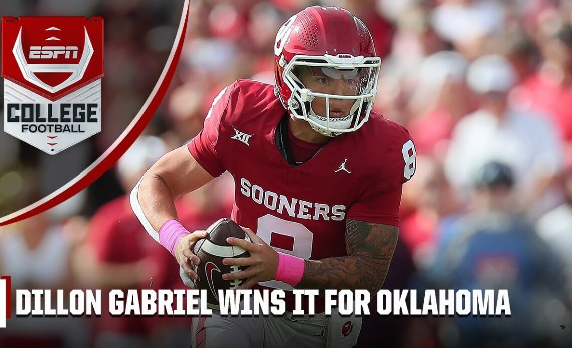 CAN'T STOP, WON'T STOP 😤 Dillon Gabriel wins it for Oklahoma 🔥 | The College Football Show
