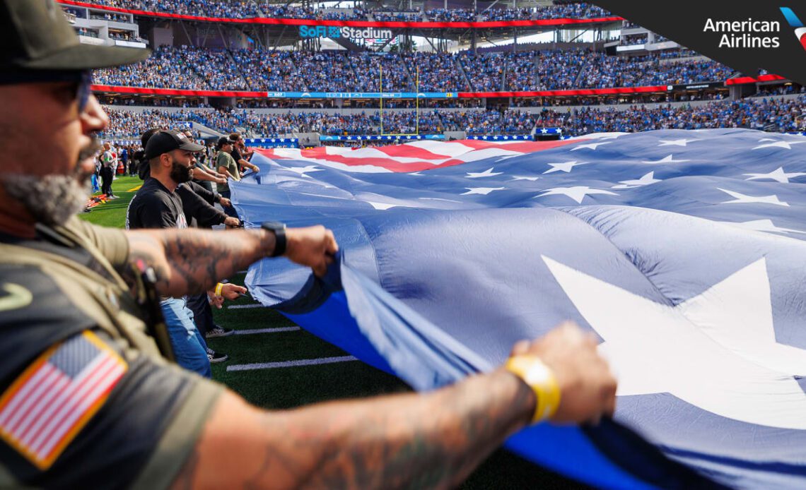 Chargers Salute to Service Game Honors Military Members Past and Present
