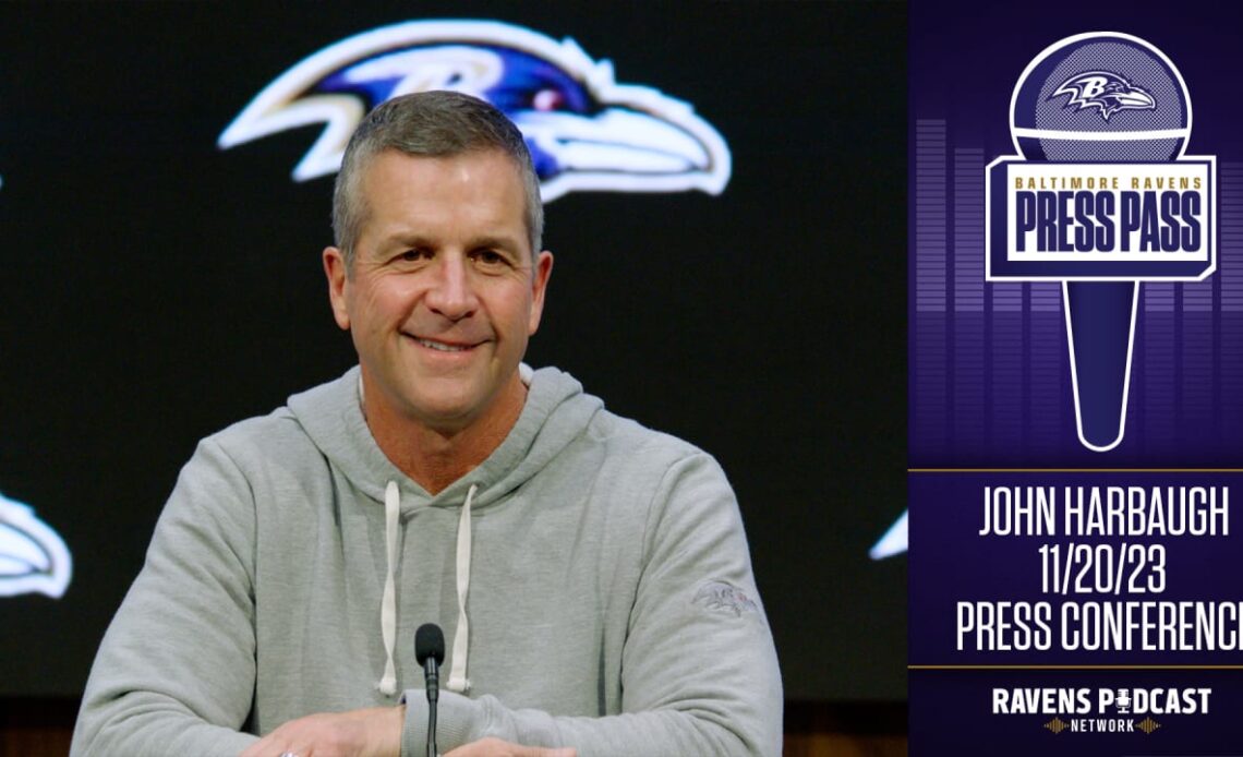 John Harbaugh: Press Conference (11/20)