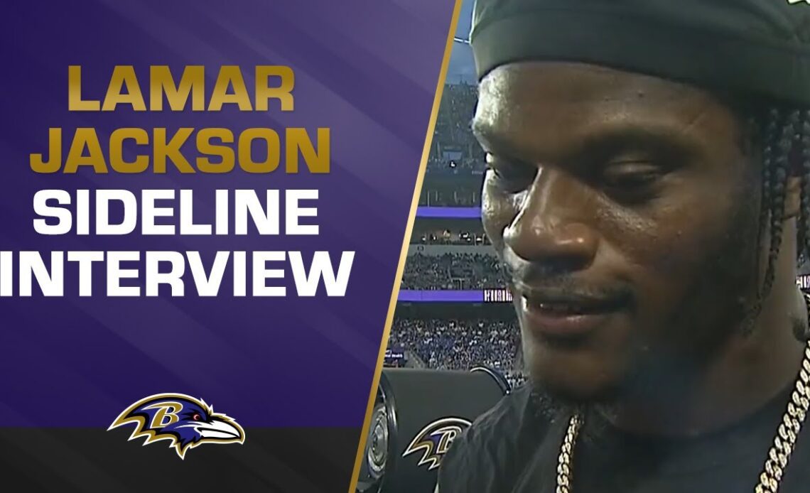 Lamar Jackson Talks New Weapons, 2023 Expectations During Preseason Opener | Baltimore Ravens