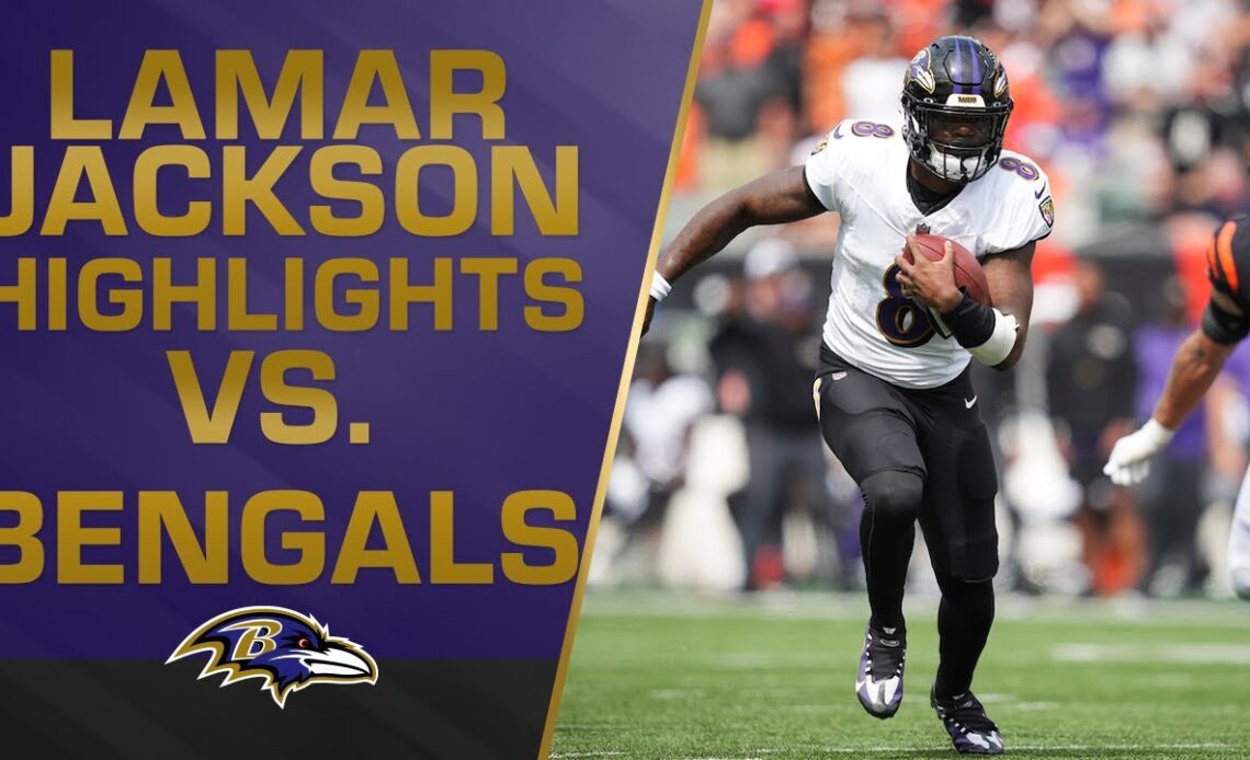 Lamar Jackson's Best Plays Versus Bengals | Baltimore Ravens