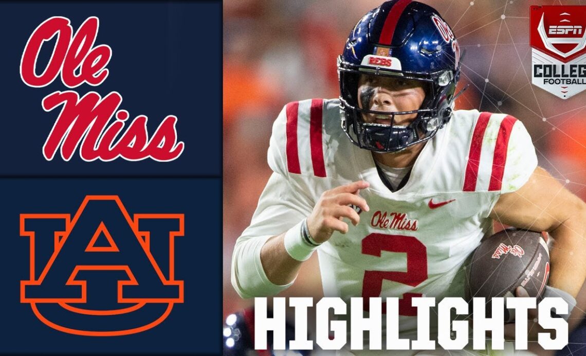 Ole Miss Rebels vs. Auburn Tigers Full Game Highlights VCP Football