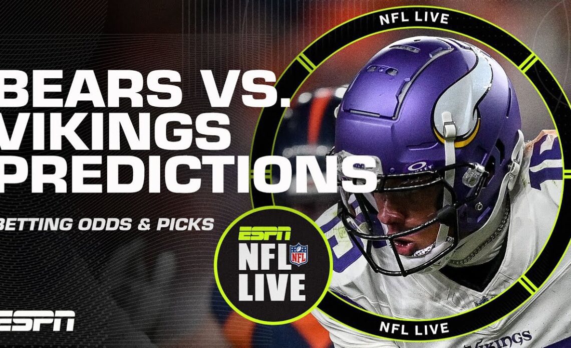 PREVIEWING Bears-Vikings on MNF: Justin Jefferson OUT, Vikings the UNANIMOUS favorite? 👀 | NFL Live