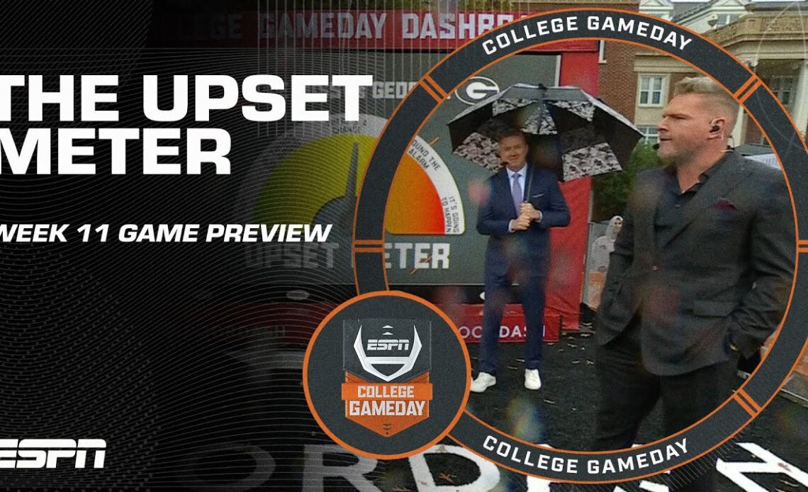 Pat McAfee says THERE’S A CHANCE on the Upset Meter for Georgia 👀 | College GameDay