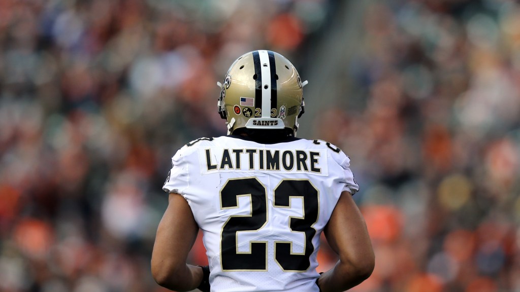 Saints CB Marshon Lattimore (ankle) questionable to return vs. Vikings