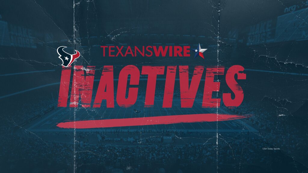 Texans vs. Jaguars inactives: Week 12