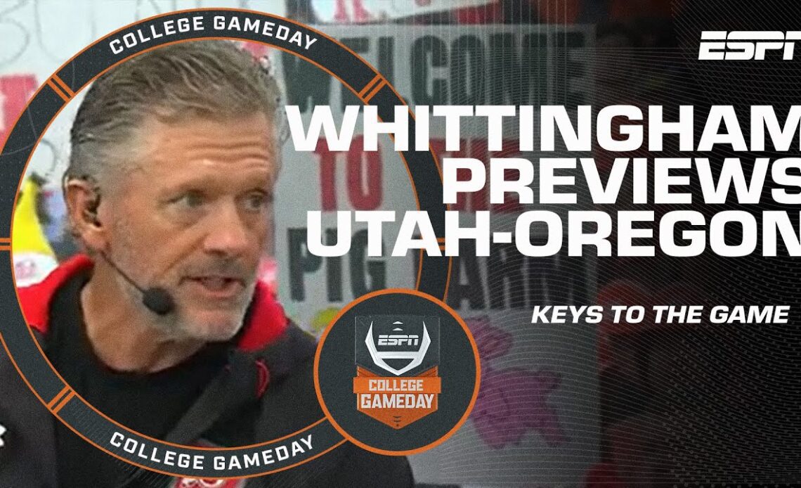 🔑 Utah Utes HC Kyle Whittingham's keys to defeating the Oregon Ducks 🦆 | College GameDay