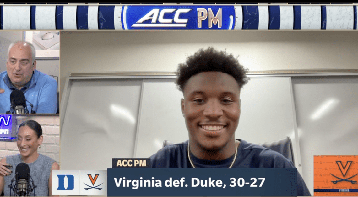 Virginia Football | Malik Washington on ACC PM 11.20.23