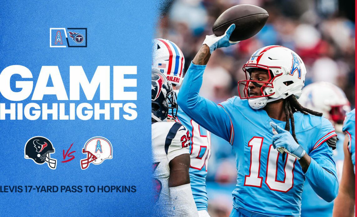 Levis Connects With Hopkins on 17-Yard Pass | Game Highlights