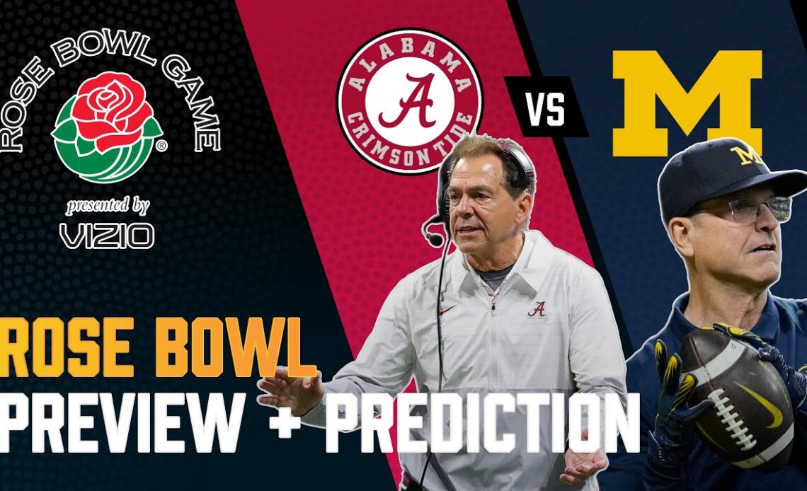 Michigan vs Alabama - CFP Rose Bowl Preview + Prediction | College Football 2023