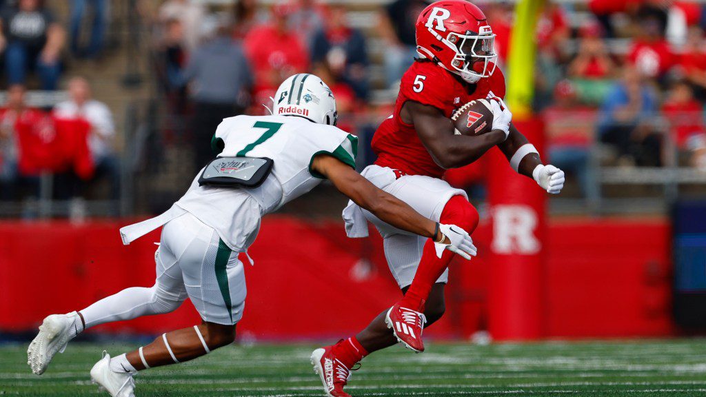Nicole Auerbach impressed with Rutgers player helmet sticker game