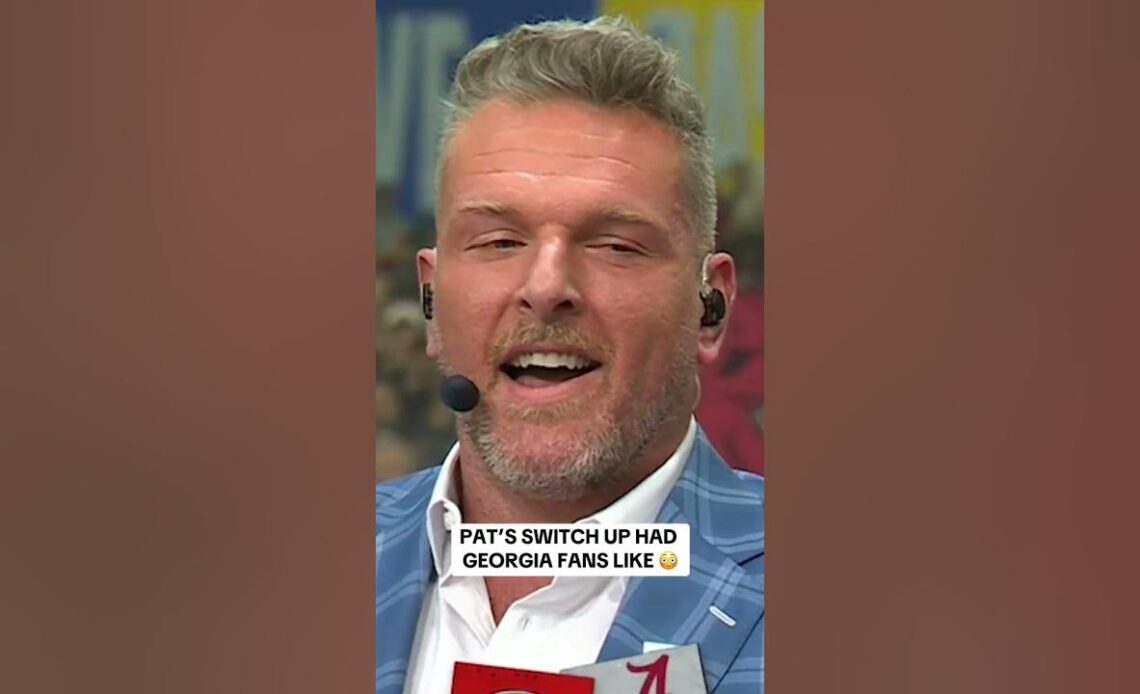 Pat McAfee had us in the first half 😮😅 #shorts