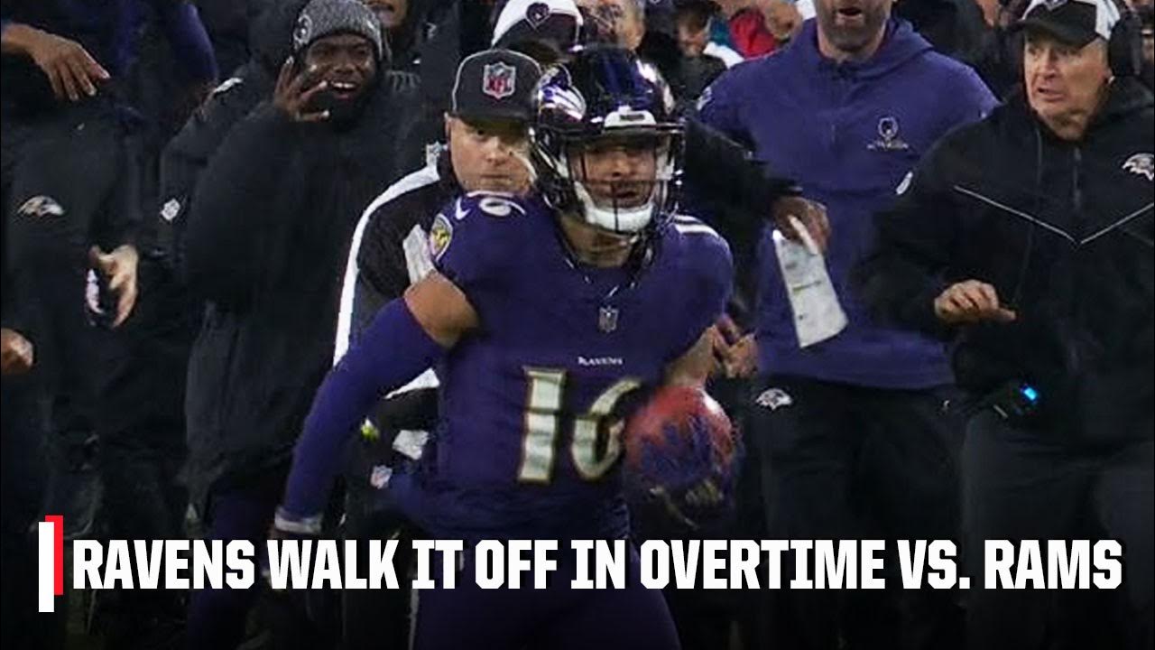 RAVENS RETURN 76-YARD PUNT TO WIN IT IN OT 😱