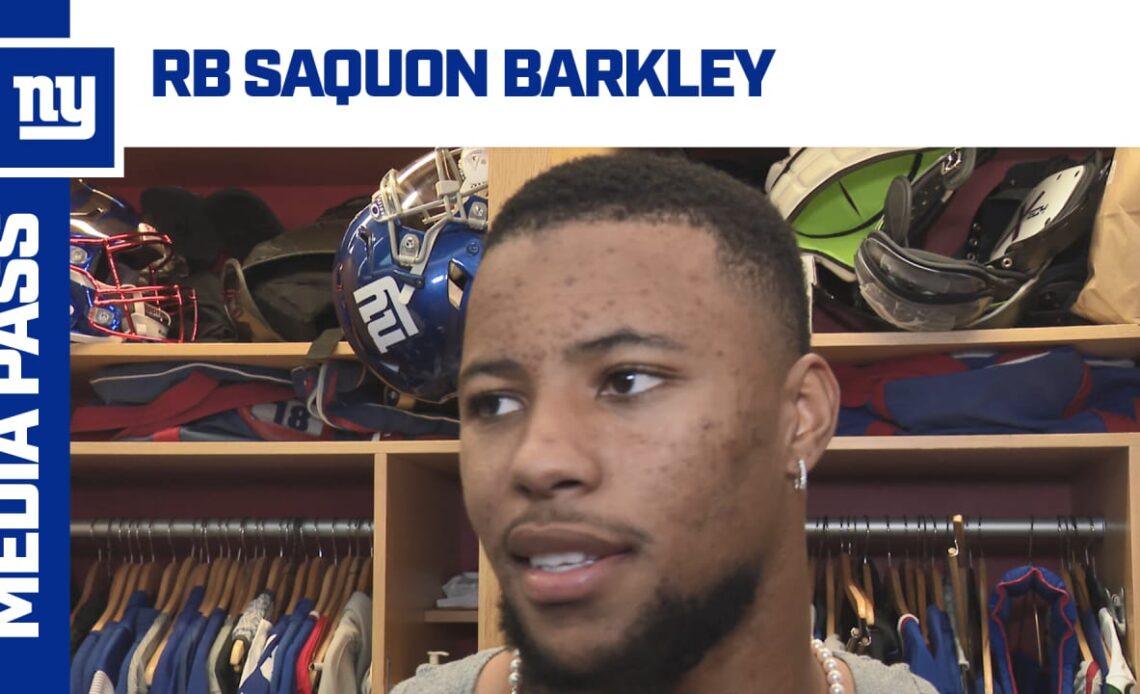 RB Saquon Barkley: 'Focus on going out there and trying my best'