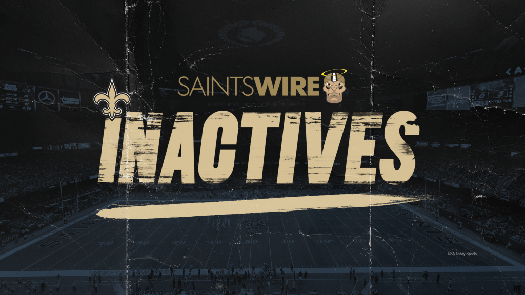 Saints announce their list of inactive players for Week 14 vs Panthers