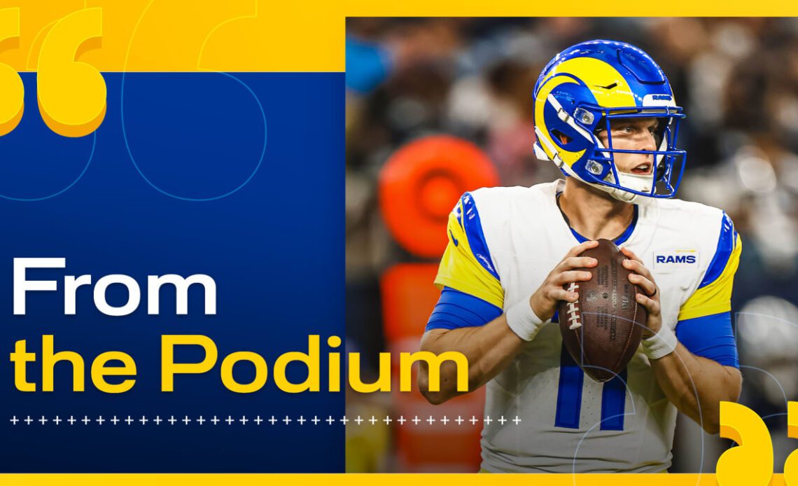 Sean McVay and Brett Rypien react to Rams' Week 8 loss to Cowboys