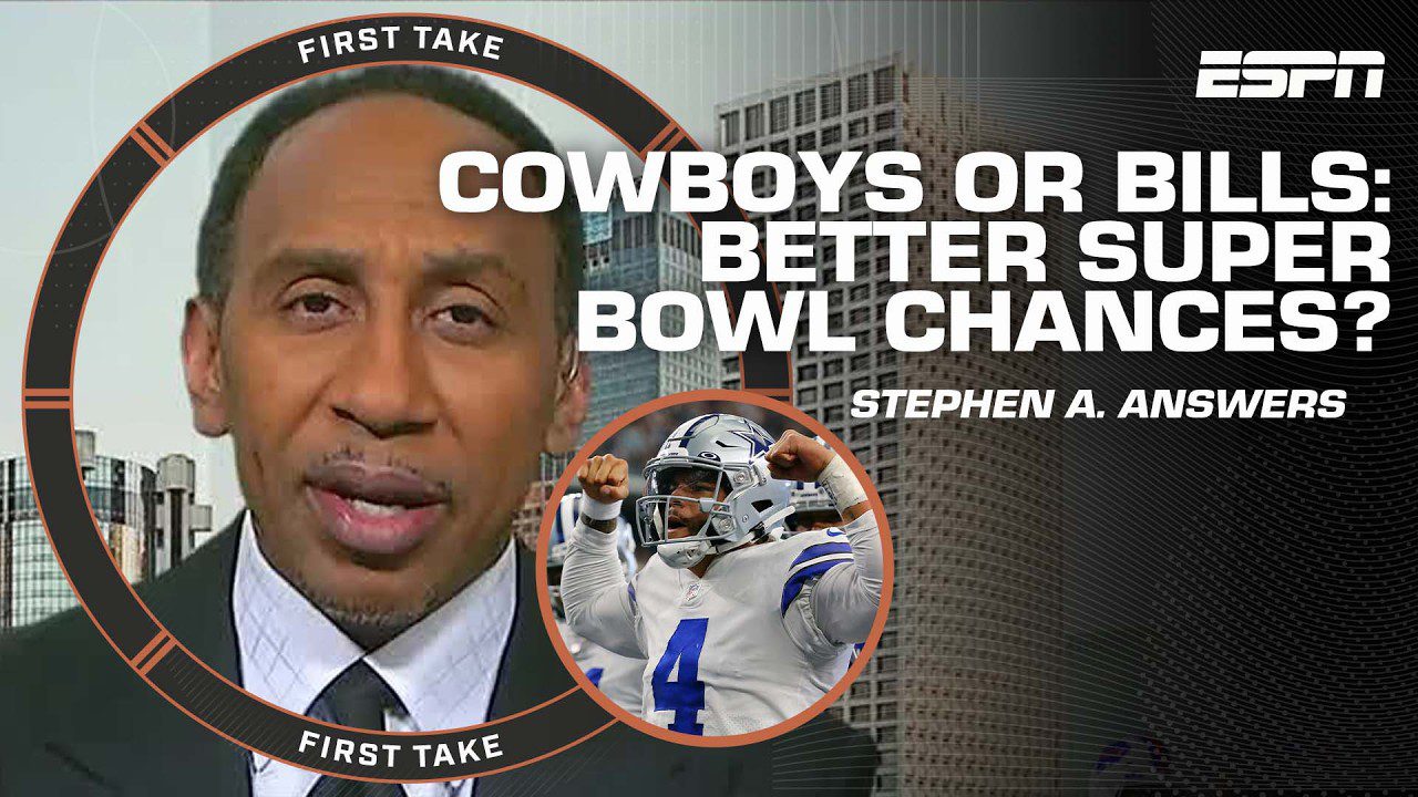 Stephen A. says the Cowboys have a better chance to reach the Super Bowl over the Bills | First Take