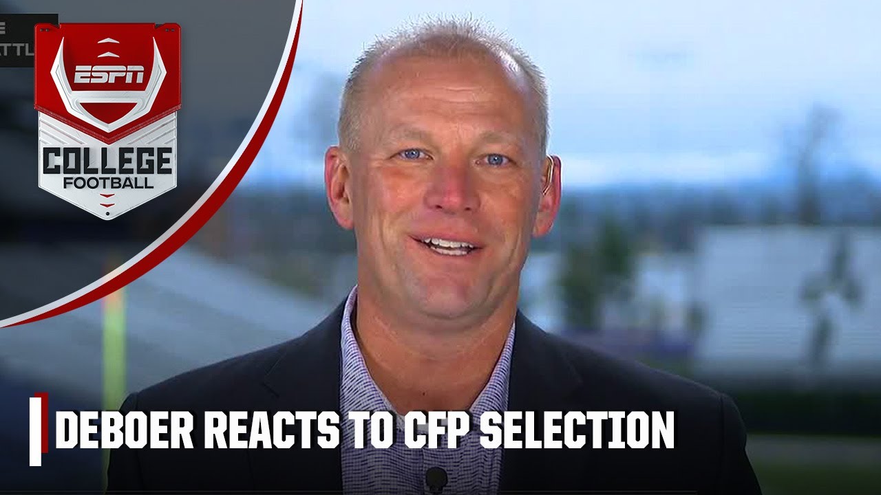 Washington HC Kalen DeBoer reacts to CFP selection CFP Selection Show