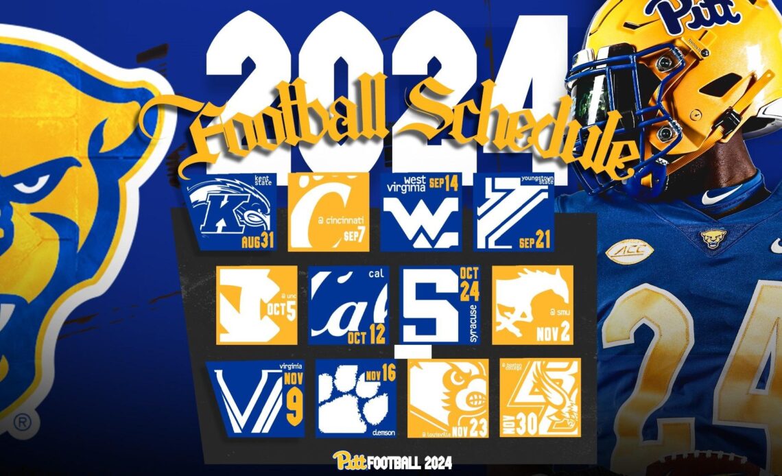 ACC Unveils 2024 Pitt Football Schedule VCP Football