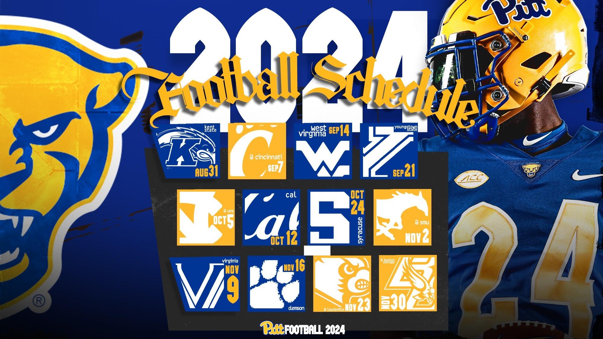 ACC Unveils 2024 Pitt Football Schedule VCP Football