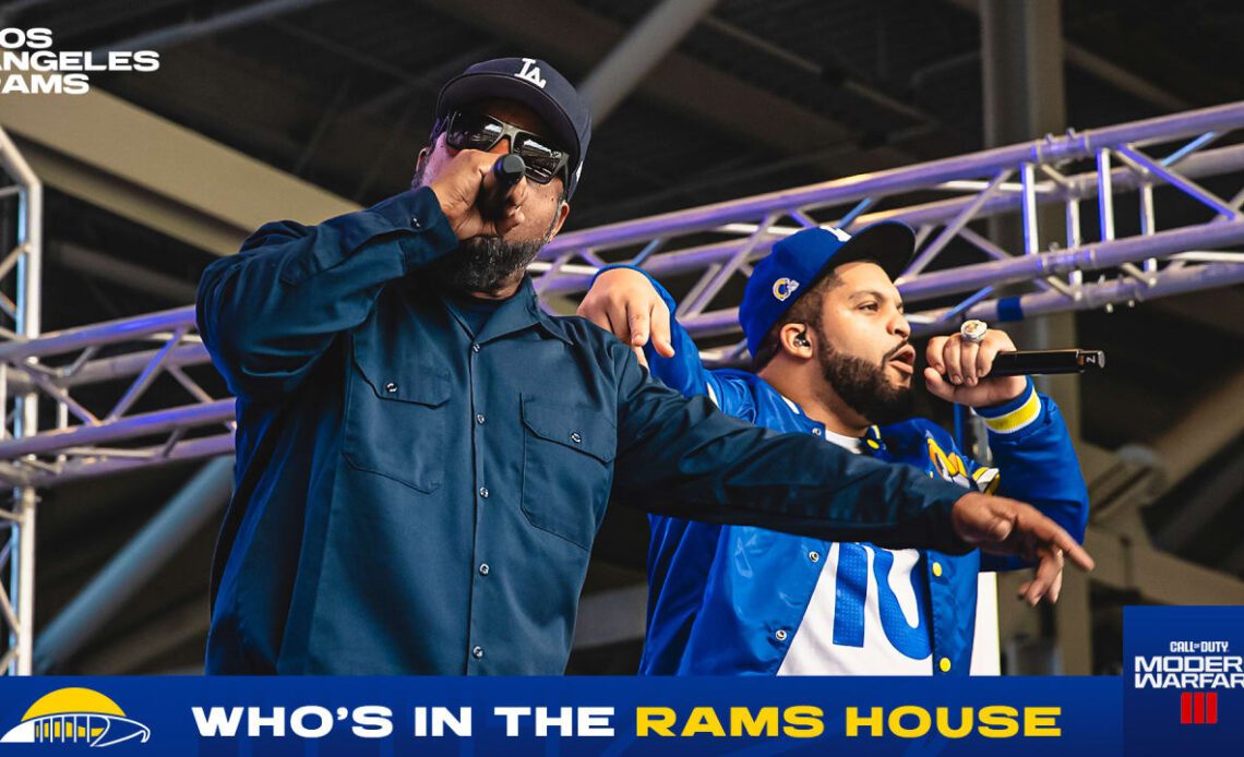 CELEBRITY PHOTOS: Ice Cube, Young Gravy, Modern Warfare Zombies & more celebrities in attendance for Rams vs. Steelers