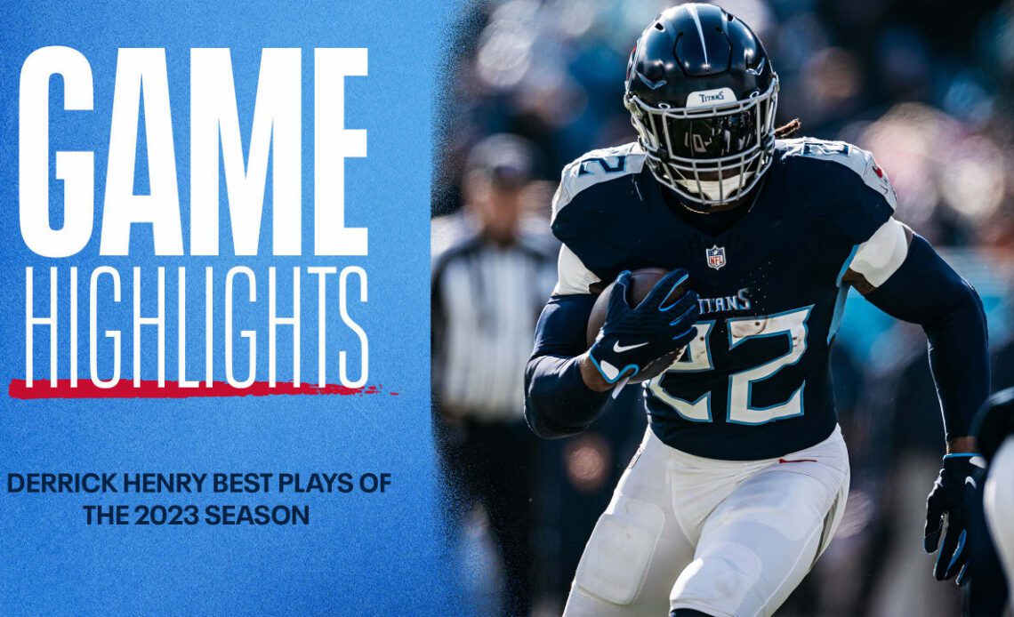 Derrick Henry's Best Plays of the 2023 Season | Game Highlights