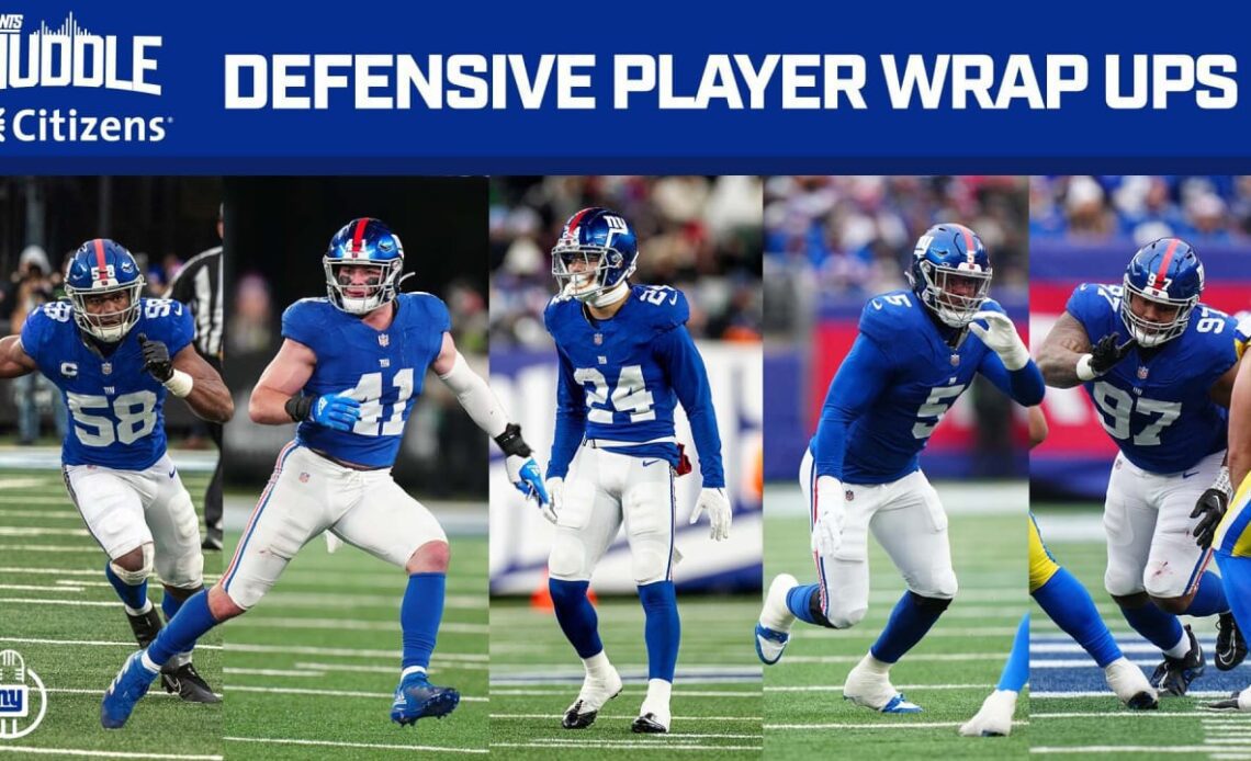 Giants Huddle | Defensive Player Wrap Ups