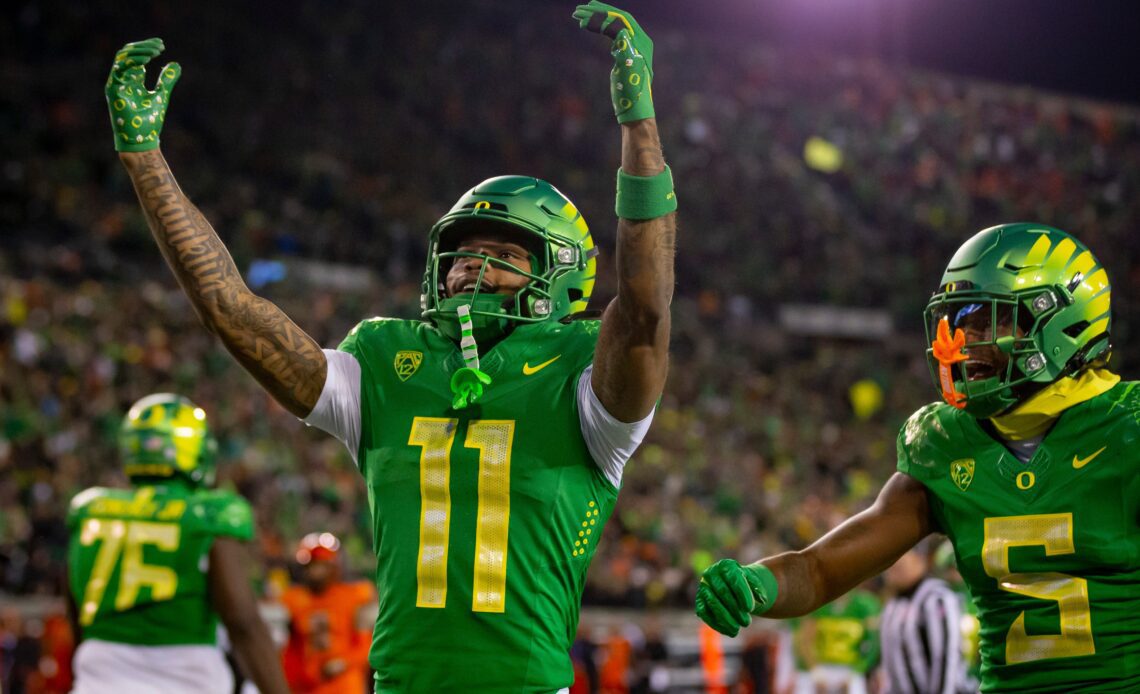 Jaguars’ potential 2024 draft targets: Oregon WR Troy Franklin