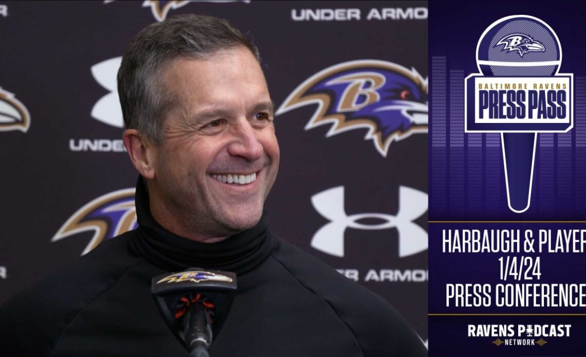 John Harbaugh & Players: Ravens Practice 1/4 Press Conferences