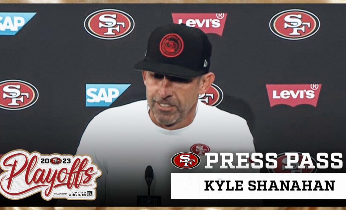 Kyle Shanahan Recaps Rainy Divisional Round Win Over the Packers | Press Pass