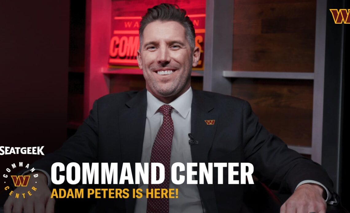 Meet Washington's NEW GM Adam Peters! | Command Center | Washington Commanders