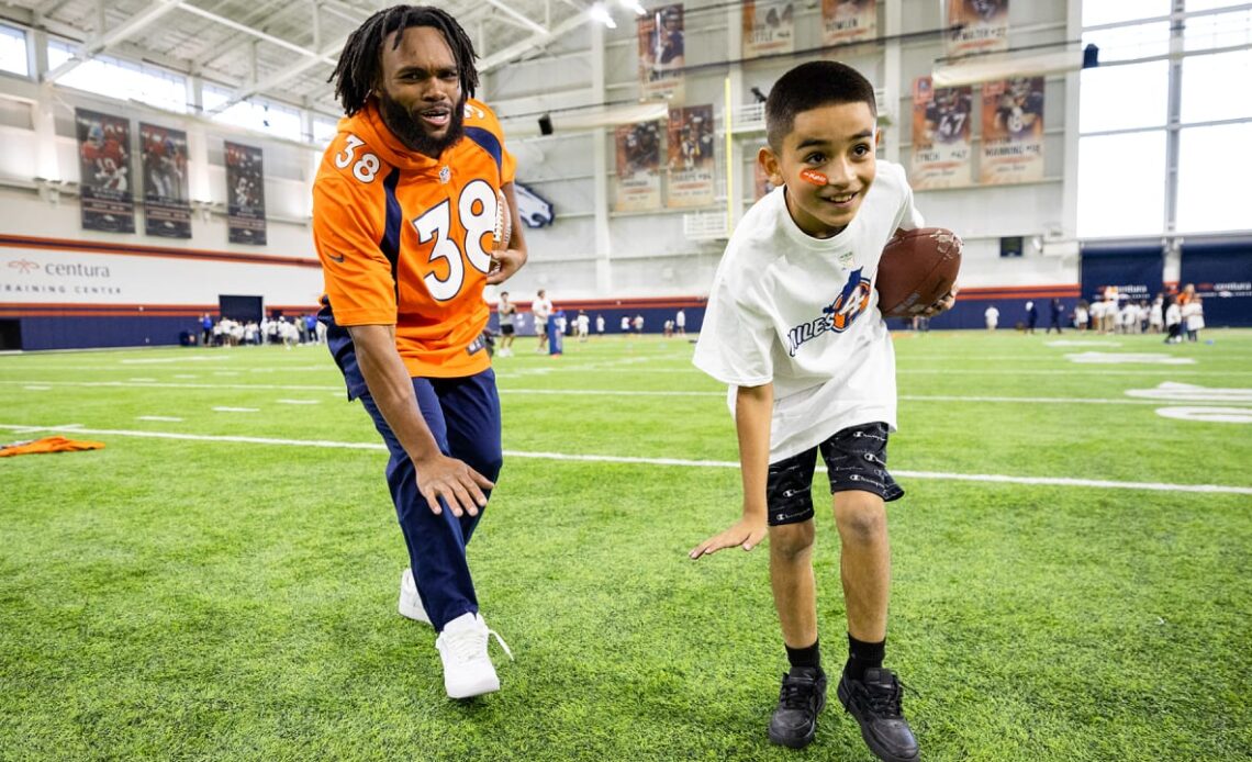 Photos: Broncos host kids for 'Miles for Miles' field day festivities