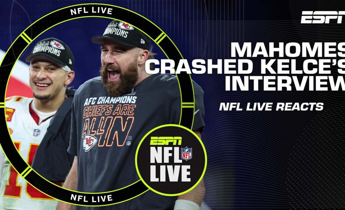 Reacting to Patrick Mahomes and Travis Kelce throwing shade at Justin Tucker | NFL Live