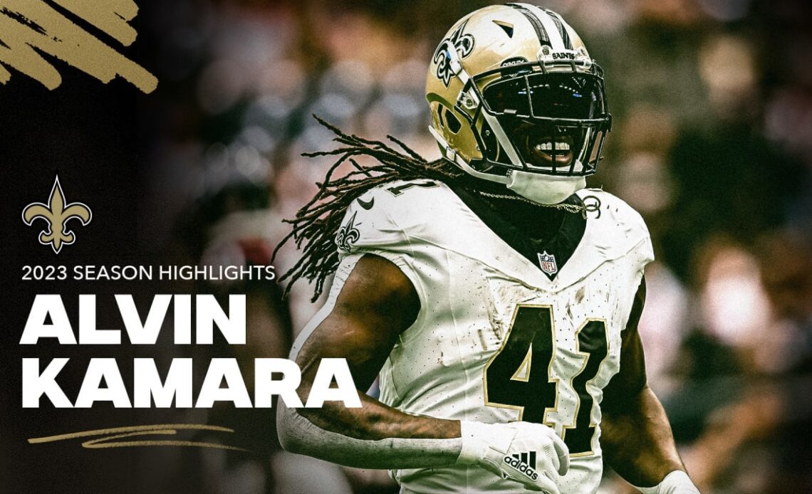 Watch Saints RB Alvin Kamara's Top Plays of the 2023 NFL season