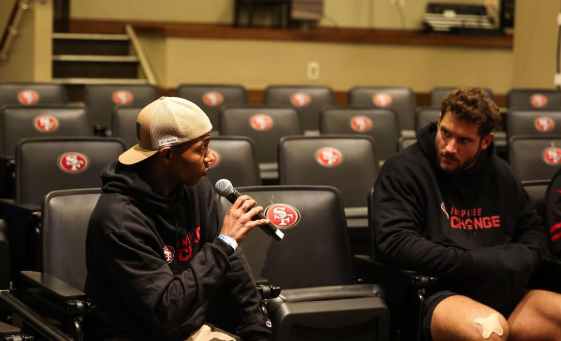 49ers Host Inspire Change Discussion with Formerly Incarcerated Men