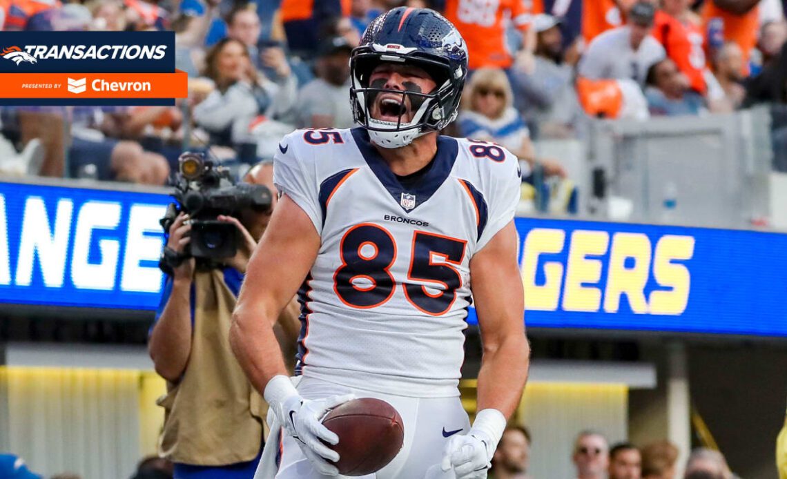 Broncos promote TE Lucas Krull, elevate NT Tyler Lancaster and QB Ben DiNucci for Week 15 game vs. Lions