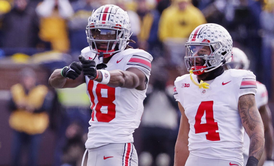 Harrison Jr. goes 1st overall, 7 WRs in round one