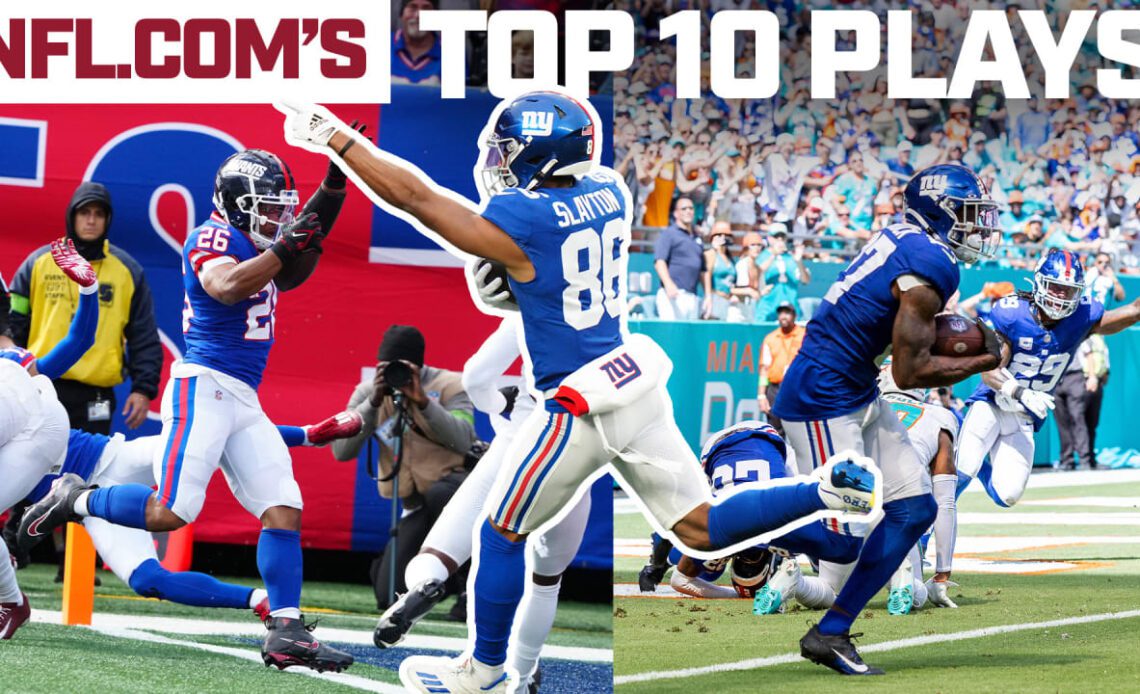 🎥 NFL.com's top 10 Giants plays from 2023