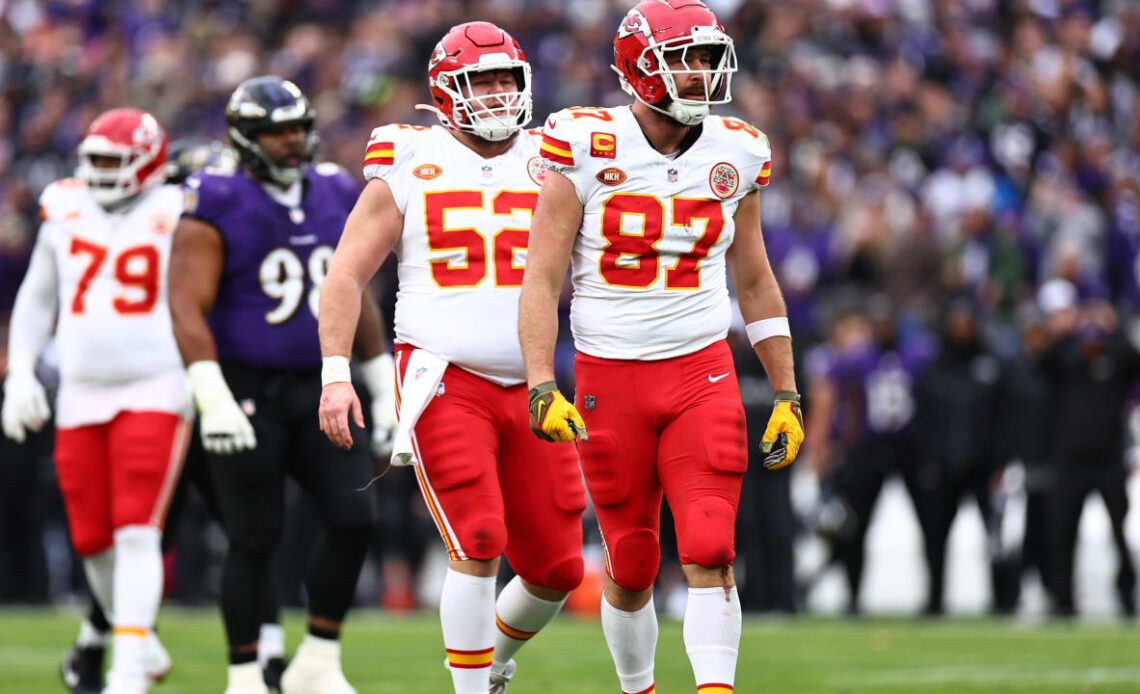 Travis Kelce Passes Jerry Rice for Most Postseason Catches in NFL History on Third Down Grab